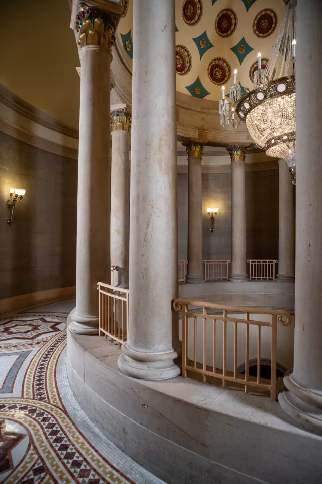 Interior of a building.
