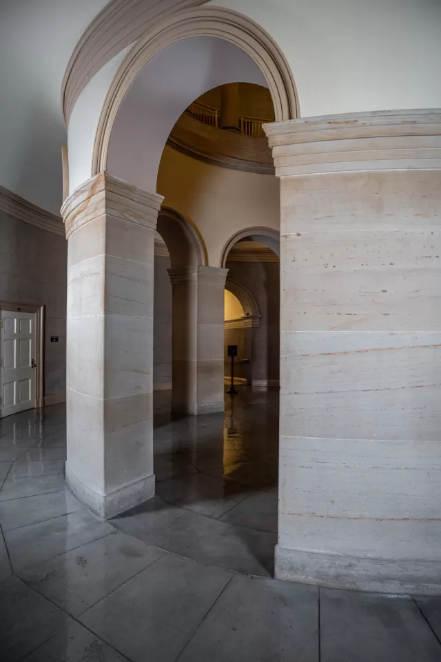 Interior of a building.