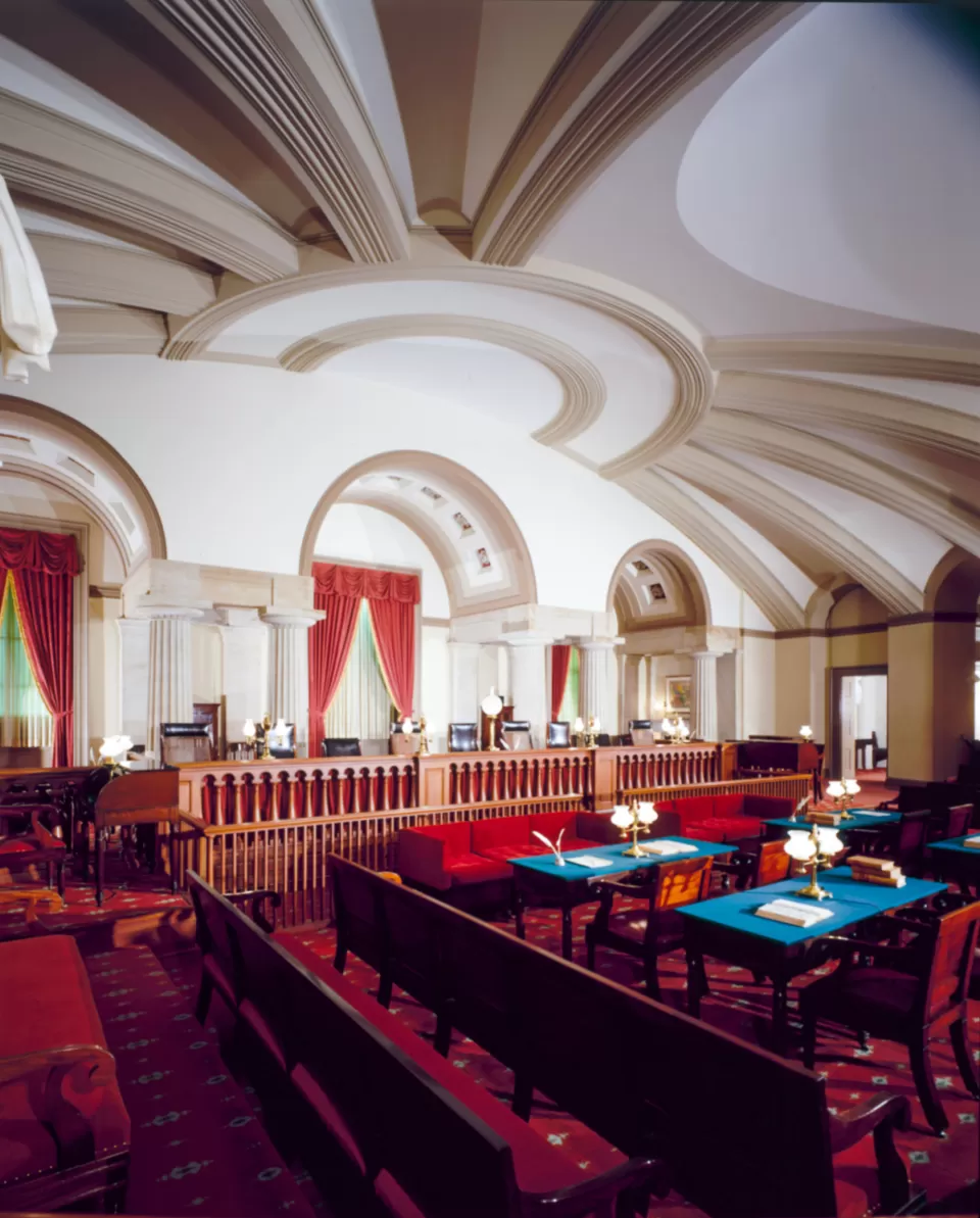 View of the Old Supreme Court Chamber in the U.S. Capitol.