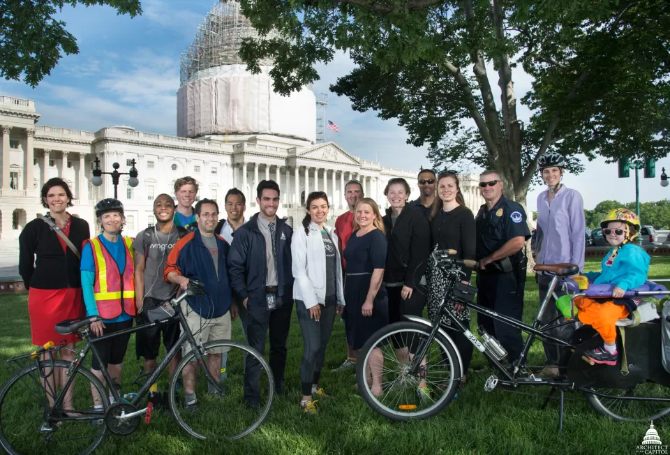 AOC Employees on Bike to Work Day 2015
