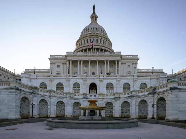 View of the U.S. Capitol's West Front.