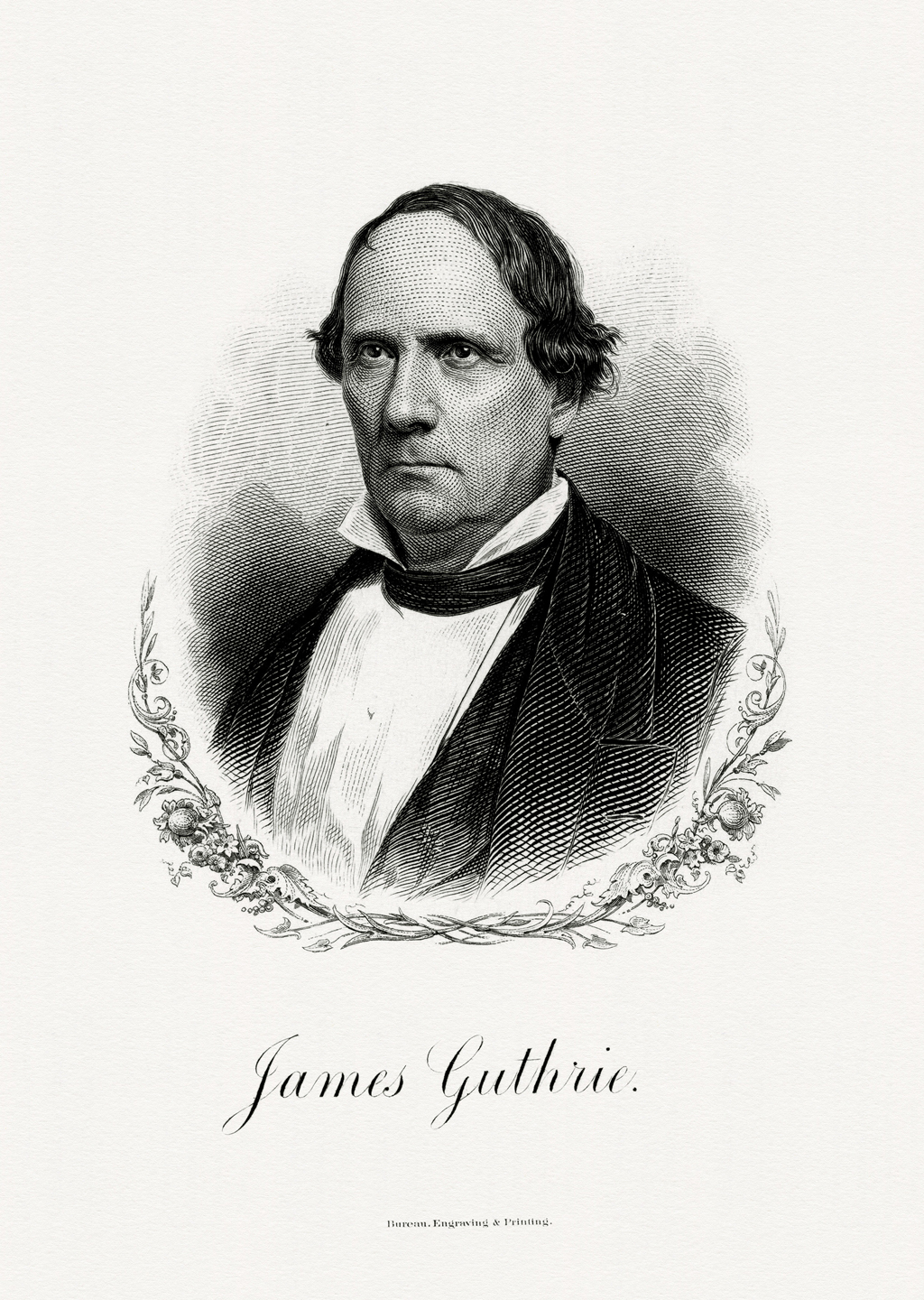 Portrait of James Guthrie, Secretary of the Treasury under President Franklin Pierce.