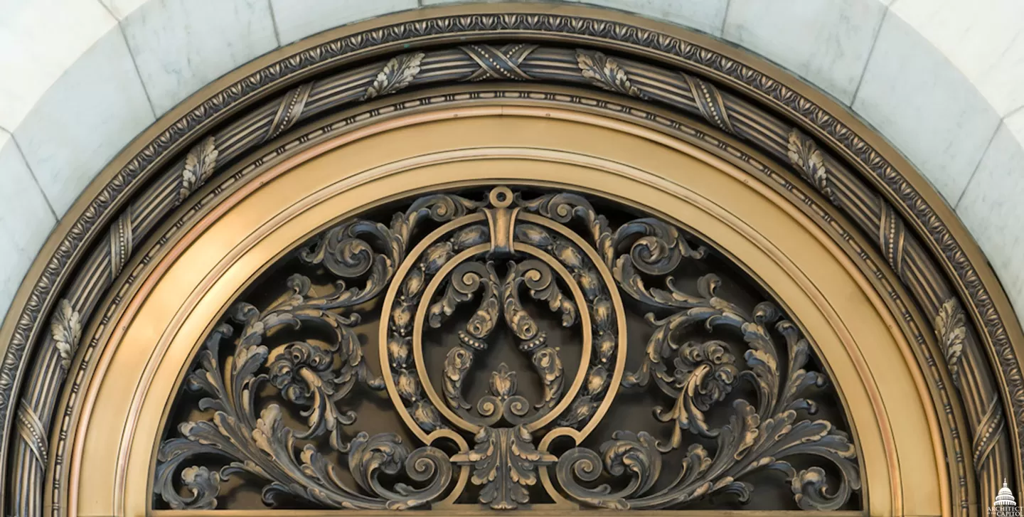 Architectural detail inside the Russell Senate Office Building.
