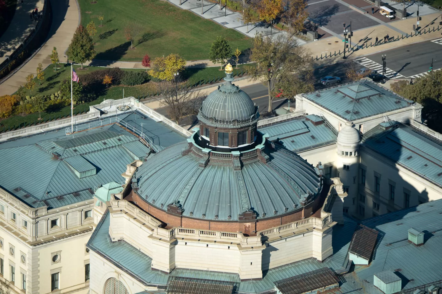 The Torch of Knowledge atop the Library of Congress Thomas Jefferson Building.