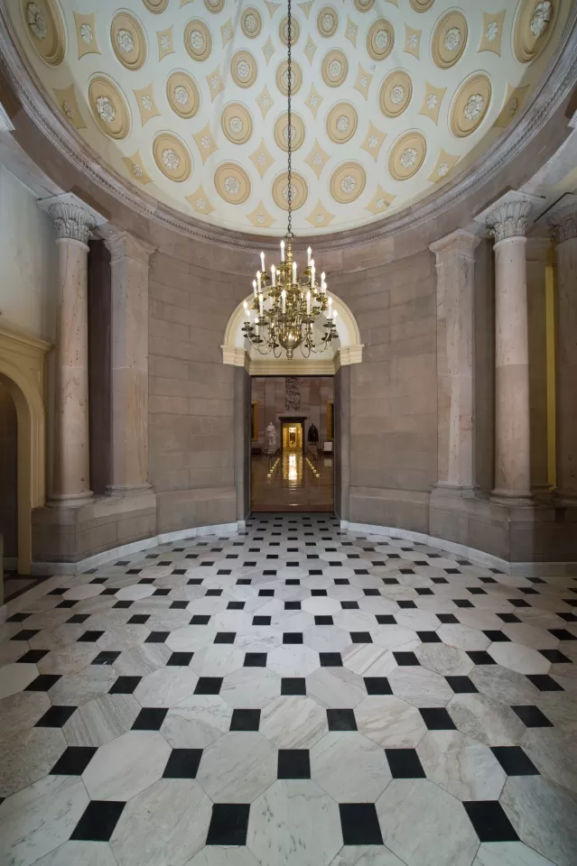 Interior of a building.