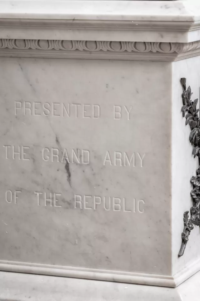 "Presented by the Grand Army of the Republic"