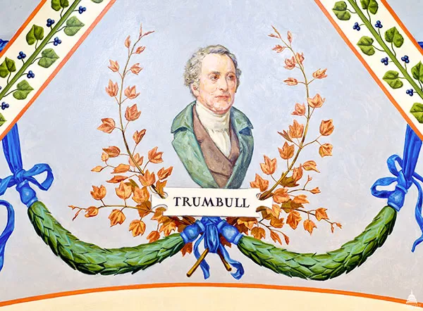 John Trumbull portrait in the U.S. Capitol's Cox Corridors.