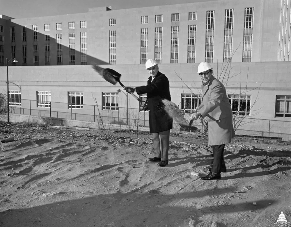 Groundbreaking at the Hart Senate Office Building.