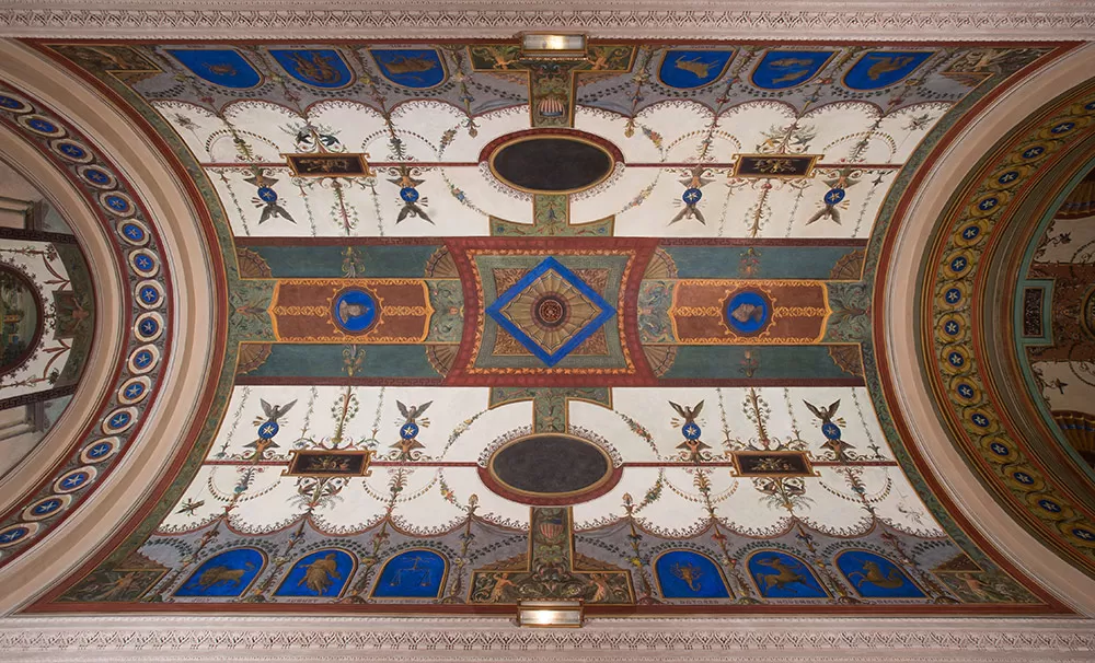 Interior of a building.