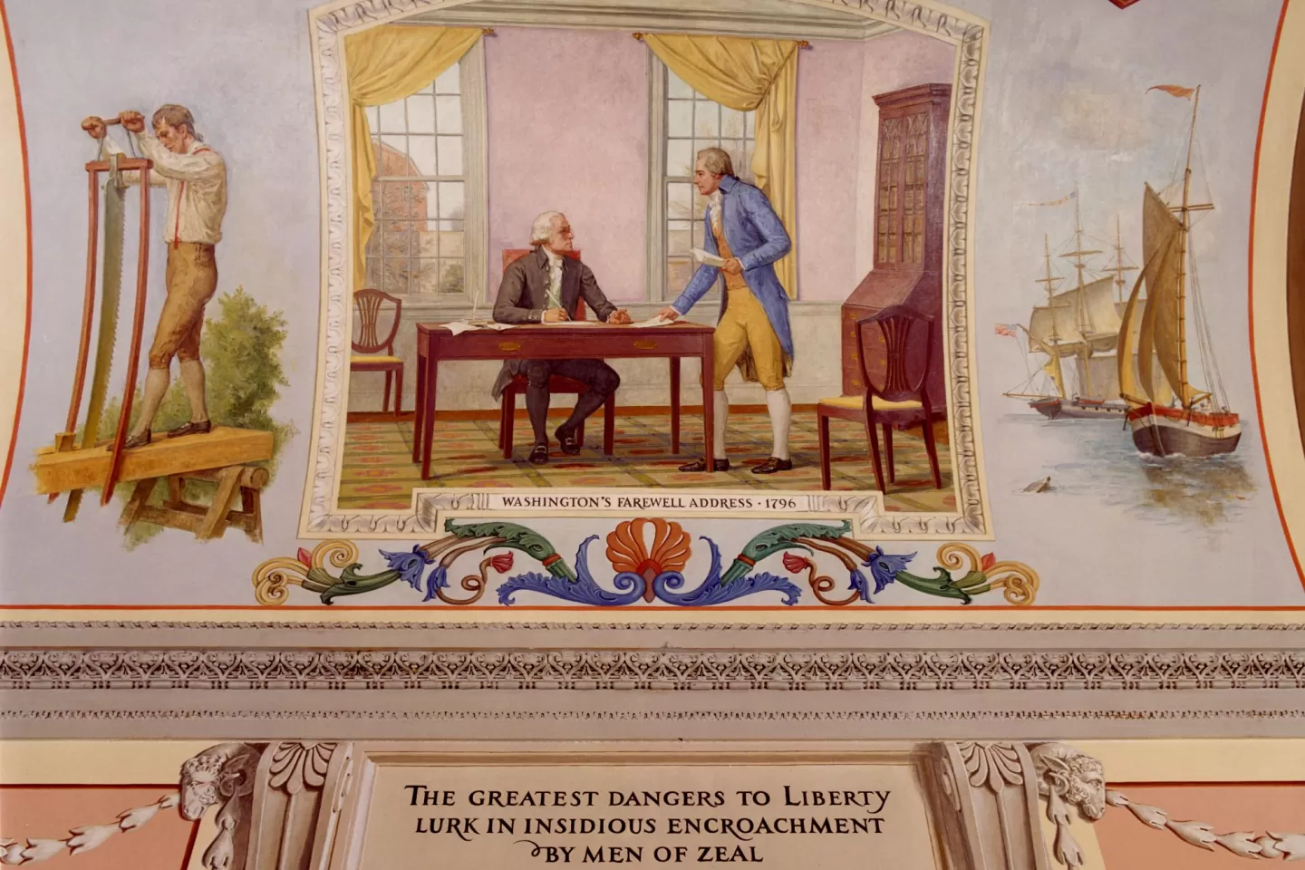 "Washington's Farewell Address, 1796" by Allyn Cox