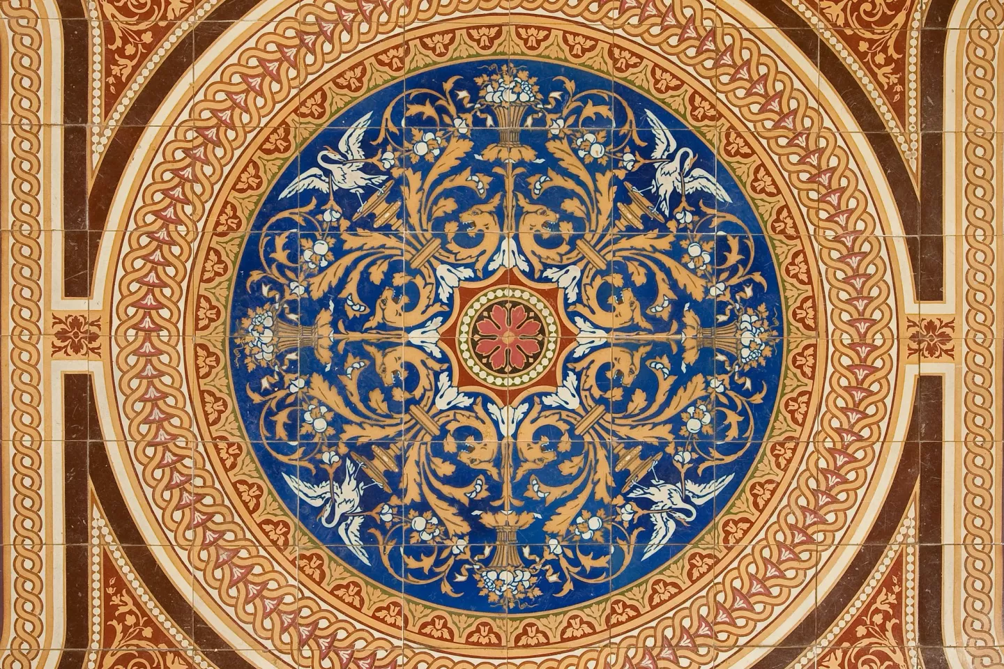 Minton tile design in the U.S. Capitol.