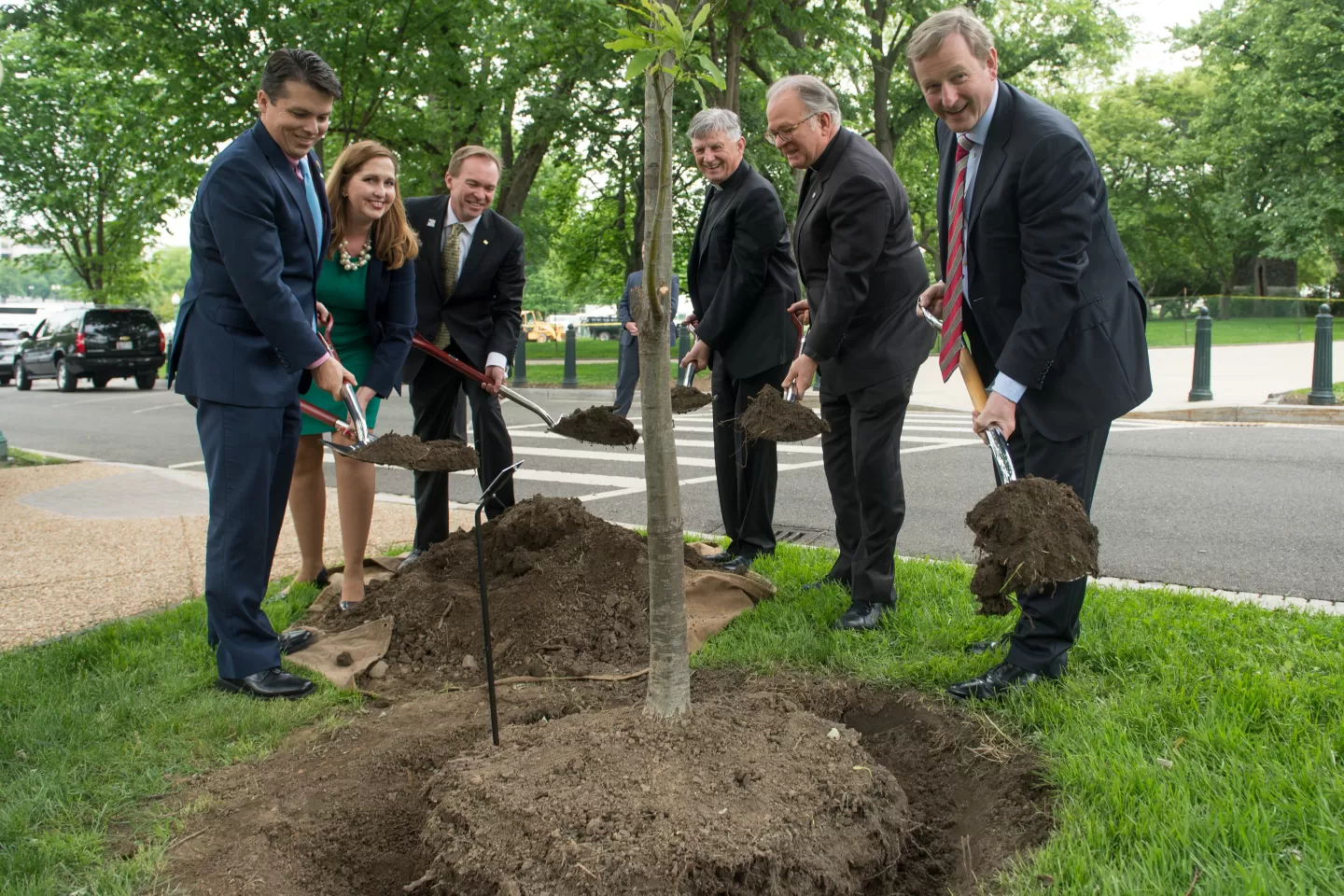 Planting of the 100th Anniversary of Ireland's 1916 Easter Rising Tree on May 18, 2016.