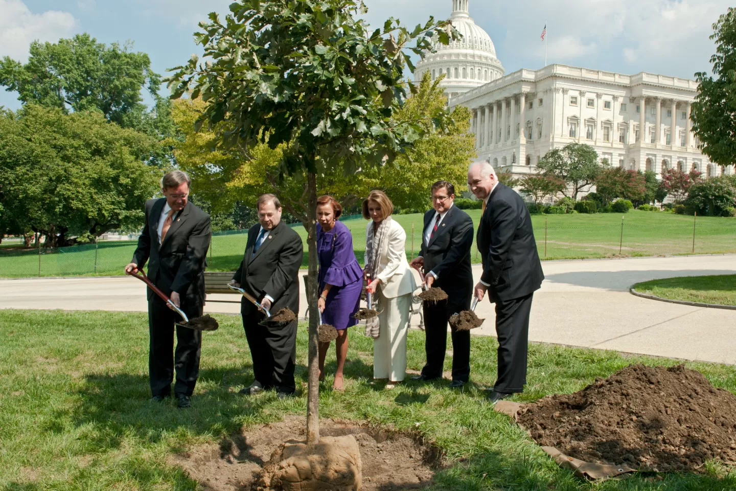 Tree planting ceremony for the 9/11 Anniversary tree.