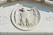 Eagle relief in the west pediment of the Dirksen Senate Office Building.