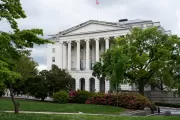 The Longworth House Office Building in spring.