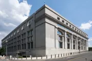 Exterior view of the Thurgood Marshall Federal Judiciary Building in Washington, DC.