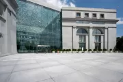 Exterior view of the Thurgood Marshall Federal Judiciary Building in Washington, DC.