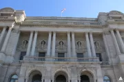 Exterior view of the Library of Congress Thomas Jefferson Building.