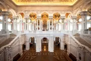 View of the Great Hall in the Library of Congress Thomas Jefferson Building.