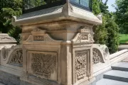 One of the four Olmsted lanterns on the west side of the U.S. Capitol Grounds, restored in 2020.