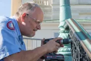 Preservation work on the U.S. Capitol's Olmsted Terrace.