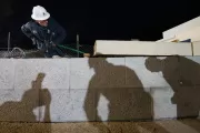 Preservation work on the U.S. Capitol's Olmsted Terrace.
