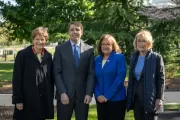 New Hampshire Congressional Delegation at the tree planting ceremony on April 28, 2022.