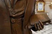 Bronze statue detail.