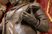 Bronze statue detail.