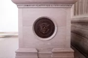 Detail of the statue.