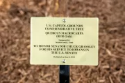 Close up of plaque.