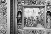 Columbus Doors, Left Valve: Audience at the Court of Ferdinand and Isabella (1492)