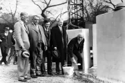 Laying of the USBG Conservatory cornerstone, November 12, 1931.