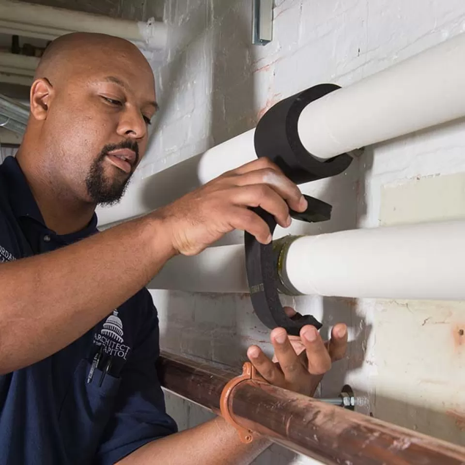 The work of the Capitol Building's Insulation Division is as "behind the scenes" as you can get.