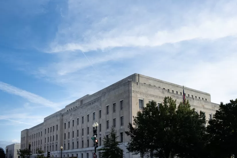 Sky and exterior of a building.