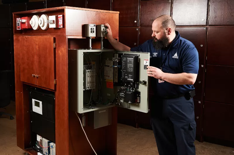 Greenwell operates the automatic transfer switch.