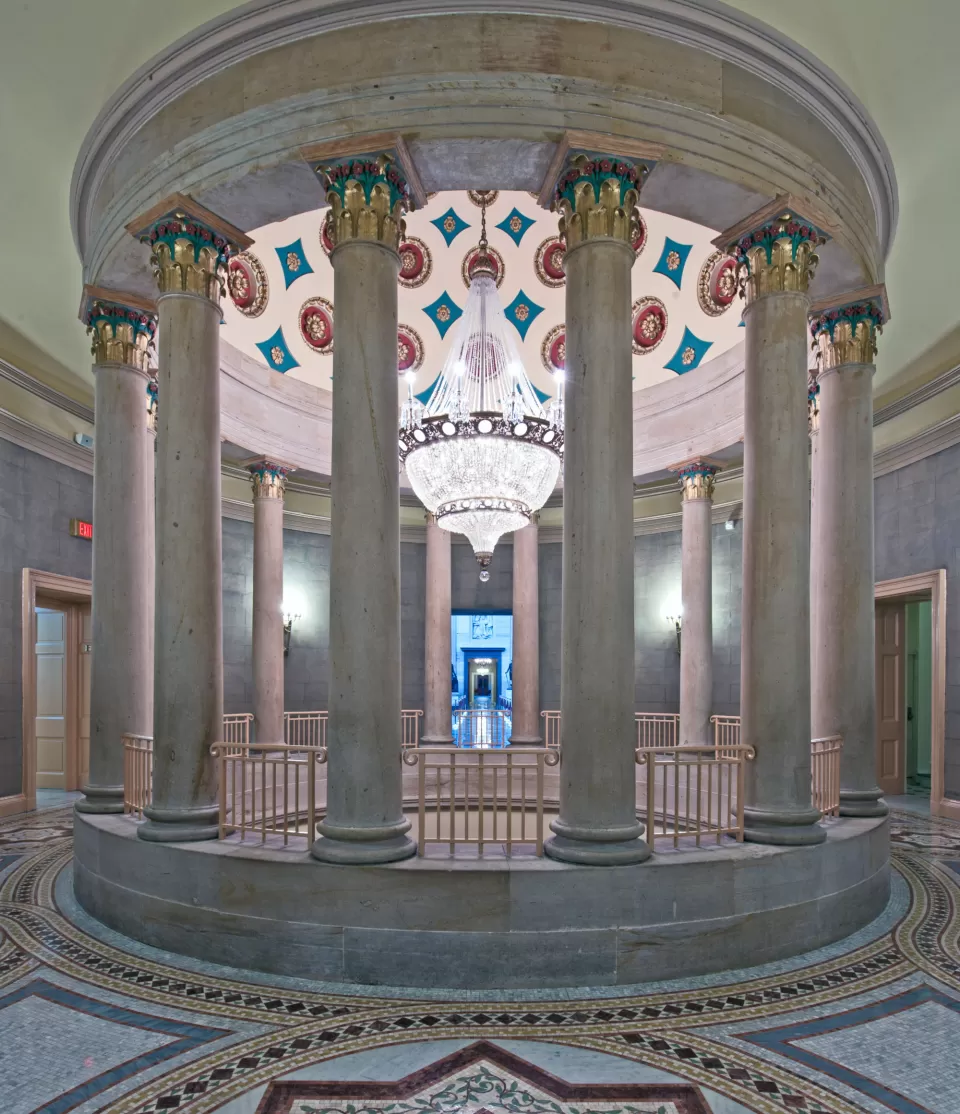 View of the Small Senate Rotunda in the U.S. Capitol.
