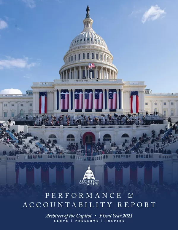 Cover for the FY2021 AOC Performance and Accountability Report