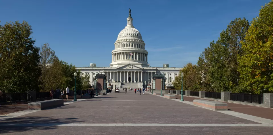 View of the U.S. Capitol's East Front.