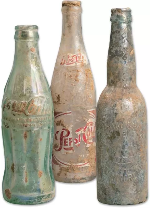 Bottles found during Phase 1 of the Cannon House Office Building renewal project.