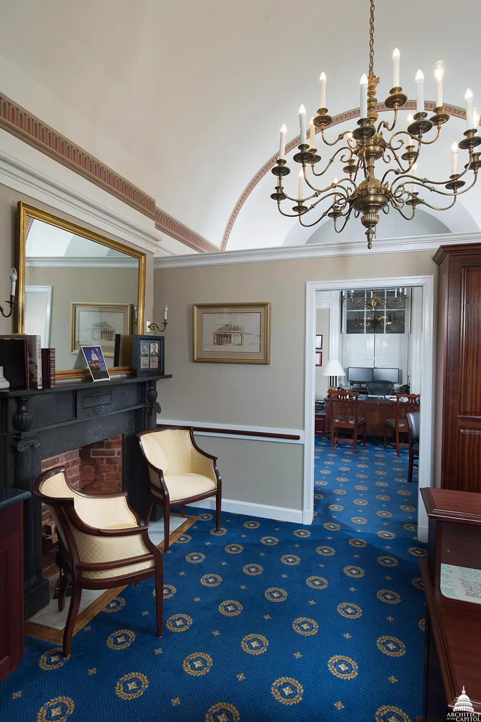 A current view of the U.S. Capitol, Room HB-29, which once served as a bakery during the Civil War.