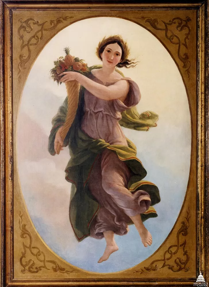 Oil on canvas of \