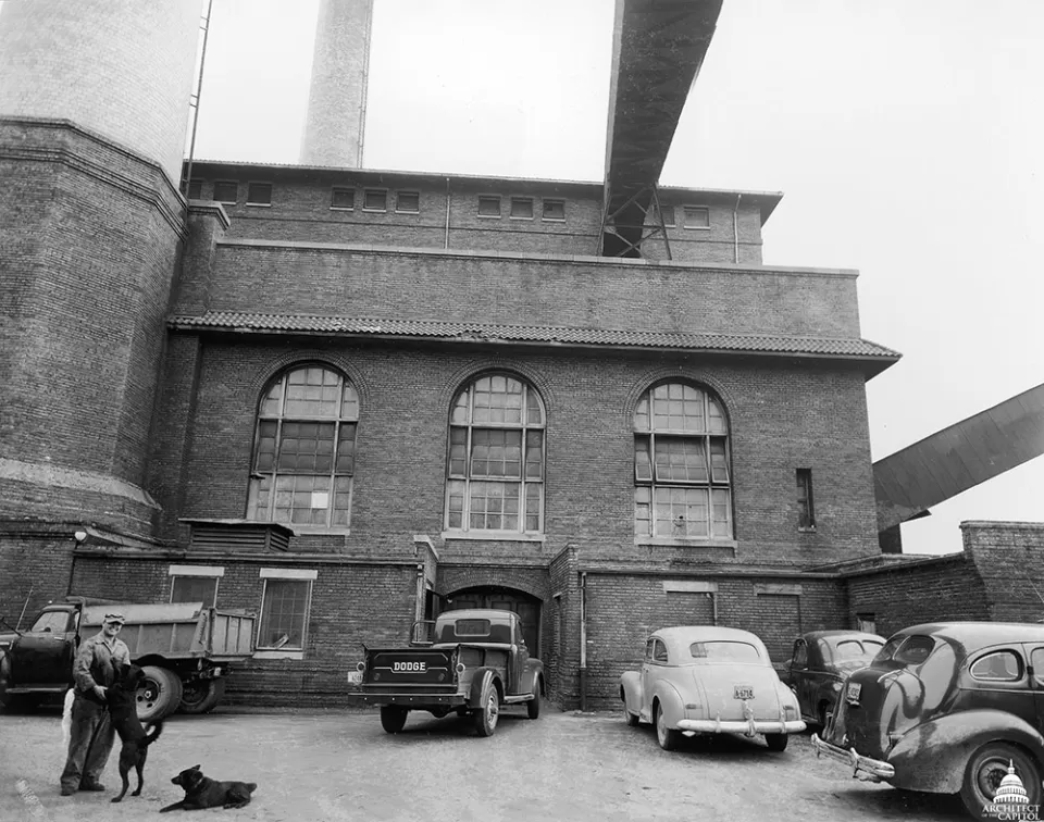 A historic view of the Capitol Power Plant.