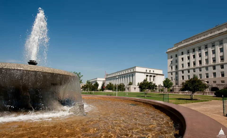 House Office Building garage fountain.