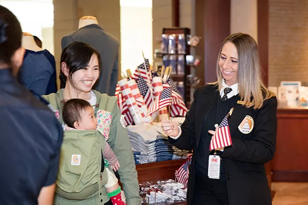Merchandise sold at the U.S. Capitol Visitor Center gift shops is made in the USA.