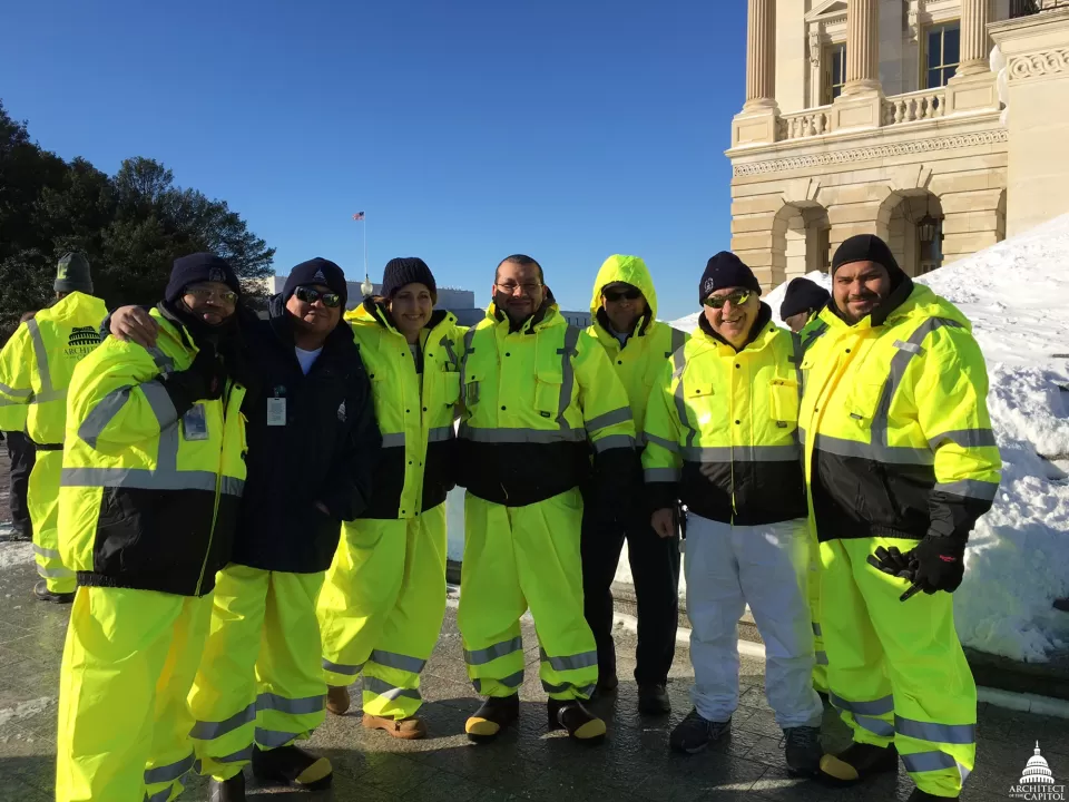 Part of the AOC snow removal team after 2016's Winter Storm Jonas.