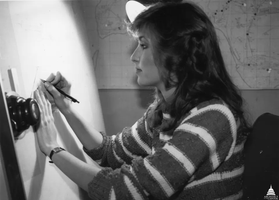 Christine Merdon as a student.