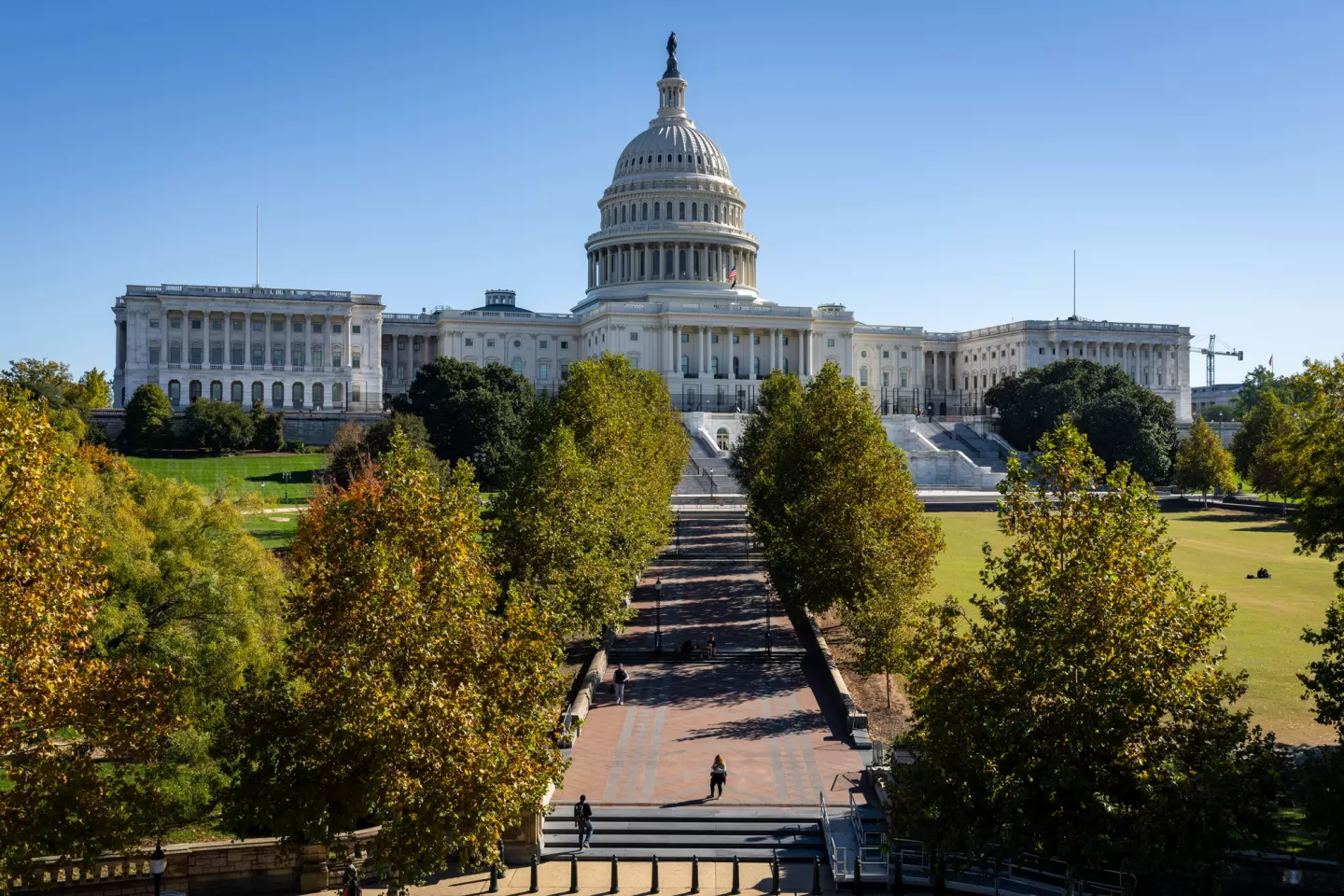 View of the U.S. Capitol from the West.