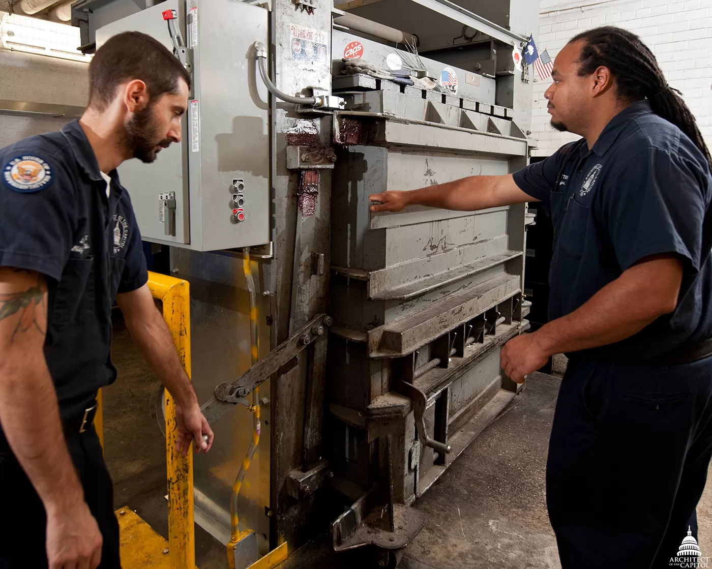 AOC Industrial Mechanics Jeff Weiskott and Derek Matthews