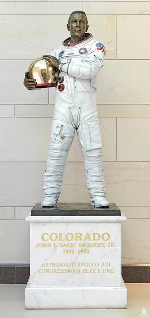John Swigert Jr. Statue in the U.S. Capitol.